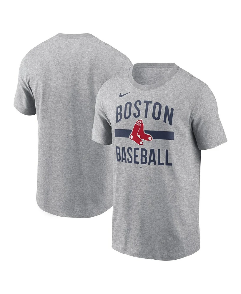 Nike Men's Heather Gray Boston Red Sox Arched T-Shirt