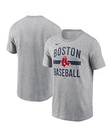 Nike Men's Heather Gray Boston Red Sox Arched T-Shirt