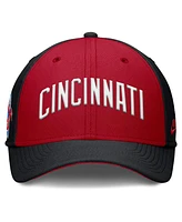 Nike Men's Black/Red Cincinnati Reds Rise Swoosh Performance Flex Hat