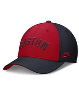 Nike Men's Navy/Red Boston Red Sox Rise Swoosh Performance Flex Hat