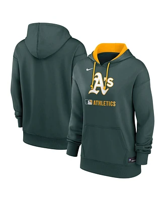 Nike Women's Green Athletics Authentic Collection Performance Pullover Hoodie