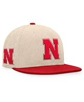 Fanatics Men's Tan Nebraska Huskers Catcher Snapback Hat