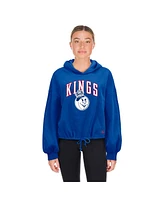 New Era Women's Blue Sacramento Kings 2024/25 City Edition Cropped Pullover Hoodie