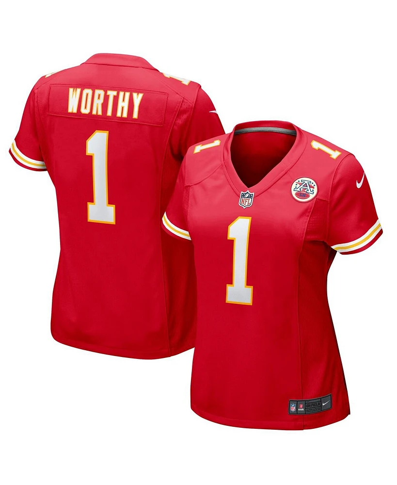 Nike Women's Xavier Worthy Red Kansas City Chiefs Game Jersey