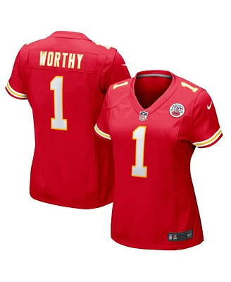 Nike Women's Xavier Worthy Red Kansas City Chiefs Game Jersey