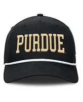 Fanatics Men's Black Purdue Boilermakers Foul Ball Rope Adjustable Hat