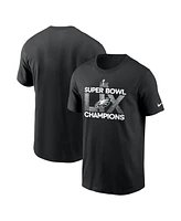 Nike Men's Black Philadelphia Eagles Super Bowl Lix Champions Supplemental T-Shirt