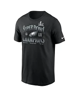 Nike Men's Black Philadelphia Eagles Super Bowl Lix Champions 90's Retro T-Shirt