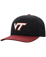 Top of the World Men's Black Virginia Tech Hokies Reflex Fitted Hat