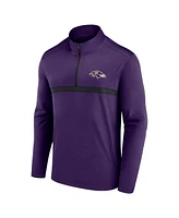 Fanatics Men's Purple Baltimore Ravens Head-to-Head Quarter-Zip Sweatshirt