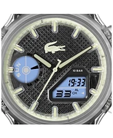 Lacoste Men's LC33 Clear Silicone Strap Watch, 45mm