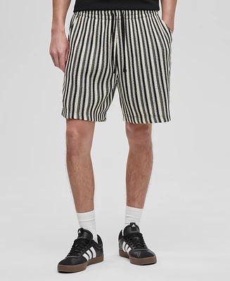 Mode of One Men's Relaxed-Fit Vertical-Stripe Shorts, Exclusively at Macy's