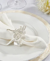 Saro Lifestyle Bejeweled Dragonfly Napkin Ring, Set of 4