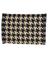 Saro Lifestyle Traditional Houndstooth Placemat, Set of 4