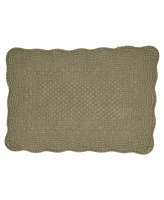Saro Lifestyle Charming Quilted Placemat, Set of 4