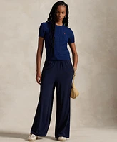 Polo Ralph Lauren Women's Cable-Knit Cotton Short-Sleeve Sweater