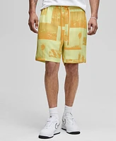 Mode of One Men's Photoreal Collage Pull-On Shorts, Exclusively at Macy's