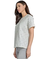 Jones New York Women's Printed Pocket T-Shirt