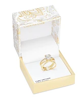 Charter Club Gold-Tone Cubic Zirconia Triple-Row Crossover Ring, Exclusively at Macy's