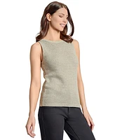 Jones New York Women's Metallic Straight-Neck Tank Top
