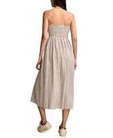 Lucky Brand Women's Corset Poplin Midi Dress