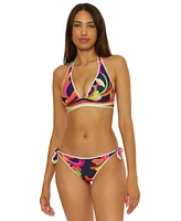 Trina Turk Women's Reversible Halter Bikini Top