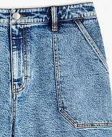 On 34th Women's High Rise Utility Midi Denim Shorts, Exclusively at Macy's