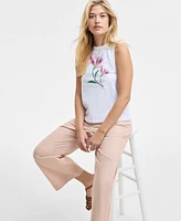 On 34th Women's Lily Graphic-Print Tank Top, Exclusively at Macy's