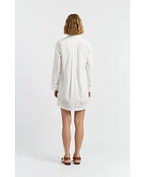 Chinti & Parker Women's Cotton Broderie Shirt Dress