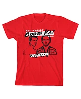 Cobra Kai All Valley 2018 Diaz Vs Keene Youth Boy's Red T-Shirt-xl