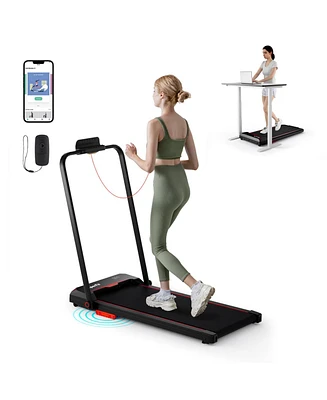 3 in 1 Folding Treadmill with Remote Control and Led Display