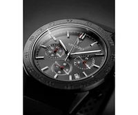 Vincero Men's Rogue Chronograph Watch in Gunmetal with Red Accents & Silicone Strap