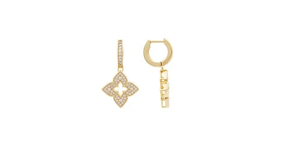 Quatrefoil Cz Drop Earring