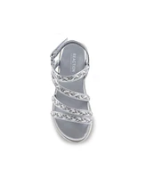 Kenneth Cole Reaction Little and Big Girls Lotus Rina Gladiator Sandal