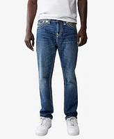 True Religion Men's Ricky Super T Buddha Camo Straight Jeans