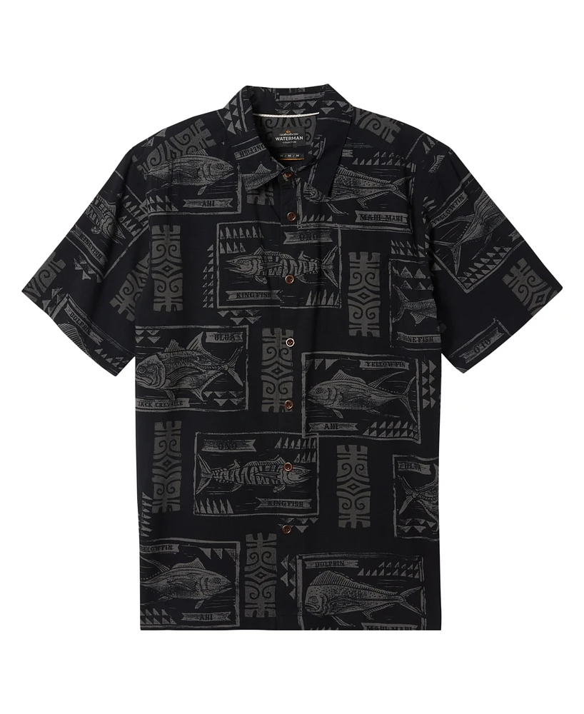 Quiksilver Waterman Men's Block Fish Woven Shirt