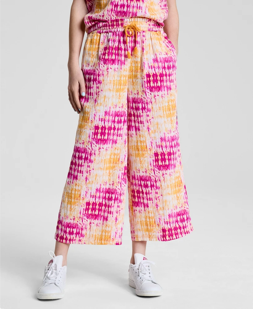 Epic Threads Girls Coast Dye Wide Crop Pants, Exclusively at Macy's