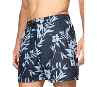 Tommy Hilfiger Men's Ombre Medium Length Drawstring 5" Swim Trunks