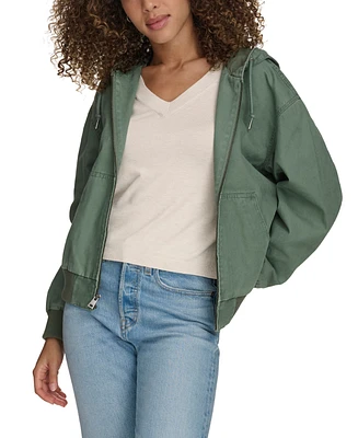 Levi's Women's Relaxed Hooded Bomber Jacket