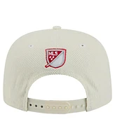 New Era Men's Cream New York Red Bulls 2025 Kickoff Snapback Golfer Hat