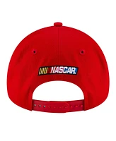 New Era Men's Red Bill Elliott 9FORTY Rope Adjustable Hat