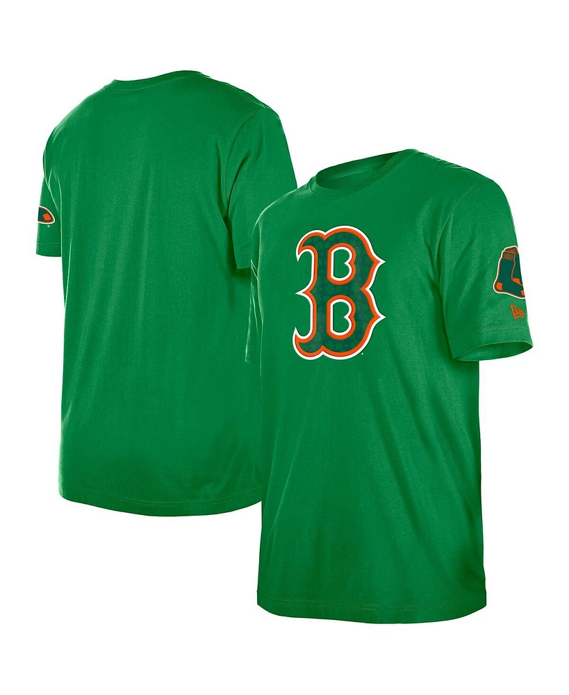 New Era Men's Kelly Green Boston Red Sox St. Patrick's Day Shamrock Fill T-Shirt