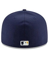 New Era Men's Navy Milwaukee Brewers National Baseball Hall of Fame 59FIFTY Fitted Hat