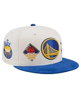 New Era Men's Cream Golden State Warriors Two-Tone 9FIFTY Snapback Hat