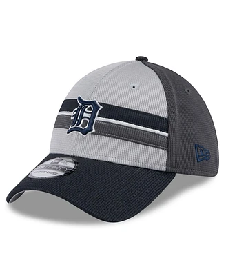 New Era Men's Gray/Navy Detroit Tigers 2025 Batting Practice 39THIRTY Flex Hat