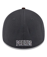 New Era Men's Gray/Brown San Diego Padres 2025 Batting Practice 39THIRTY Flex Hat