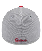 New Era Men's Gray/Red St. Louis Cardinals 2025 Batting Practice 39THIRTY Flex Hat