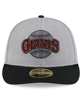 New Era Men's Gray/Black San Francisco Giants 2025 Batting Practice Low Profile 59FIFTY Fitted Hat