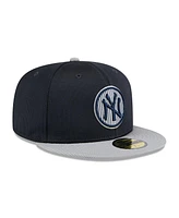 New Era Men's Gray York Yankees 2025 Batting Practice 59FIFTY Fitted Hat