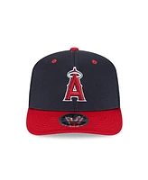 New Era Men's Navy/Red Los Angeles Angels 2025 Batting Practice 9SEVENTY Stretch-Snap Trucker Hat